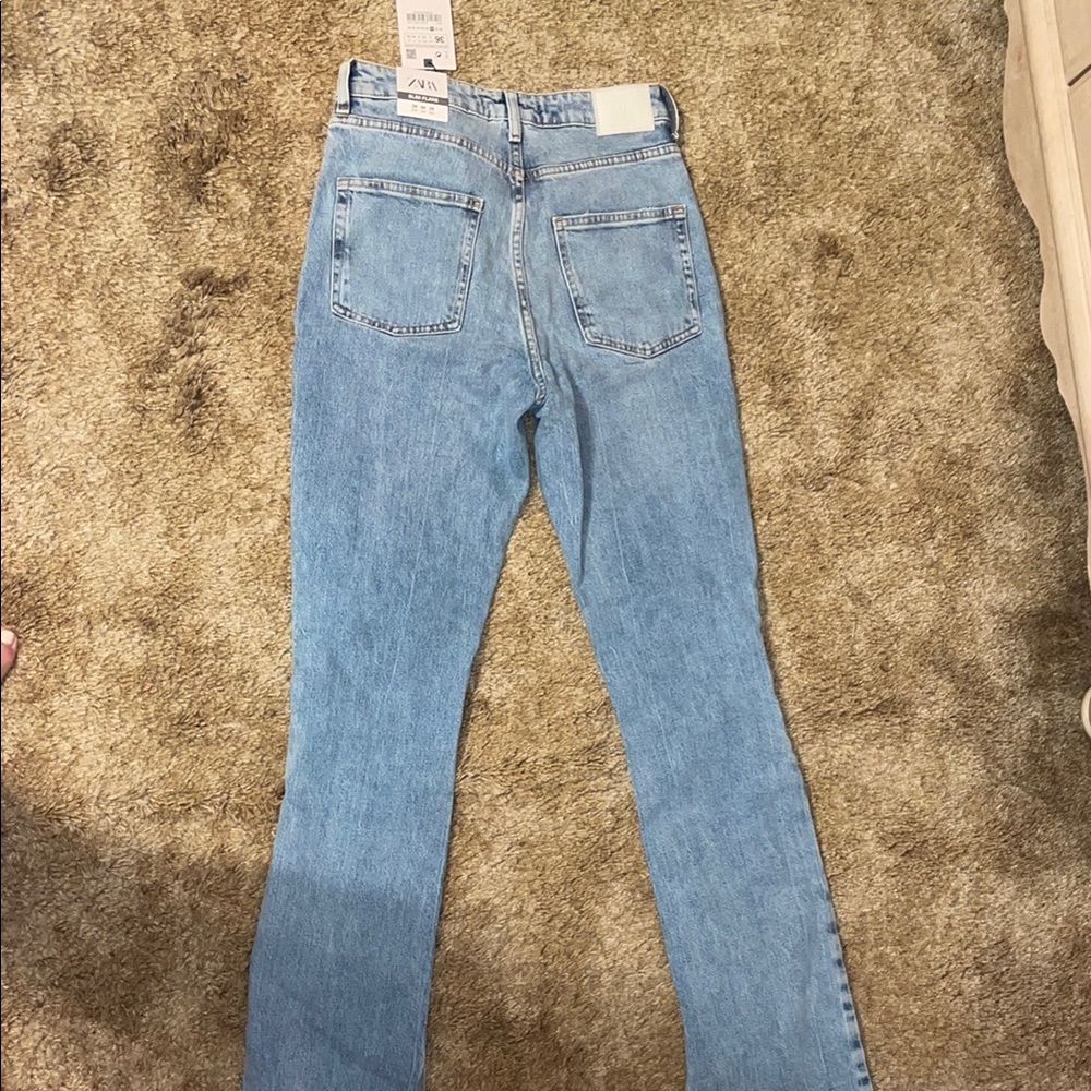 Zara Blue Straight Leg Jeans